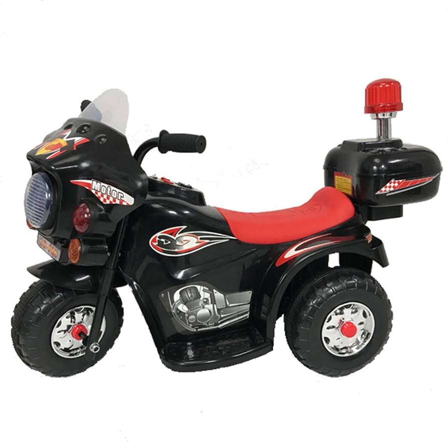 子供用バイク型おもちゃ サイレン付き 黒赤 Amazon.co.jp: ベストアンサー 子供 孫 プレゼントに最適 日本